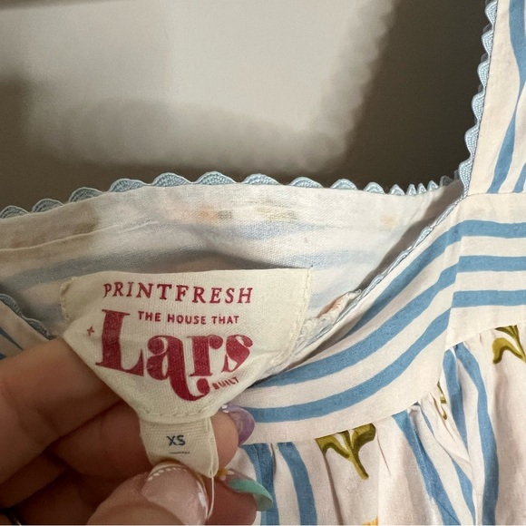 Printfresh X Lars Gracious Gardener Floral Print Midi Dress Women's Size XS - Picture 4 of 8